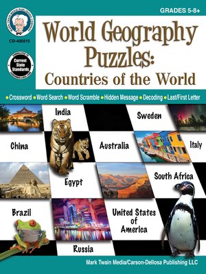 cover image of World Geography Puzzles